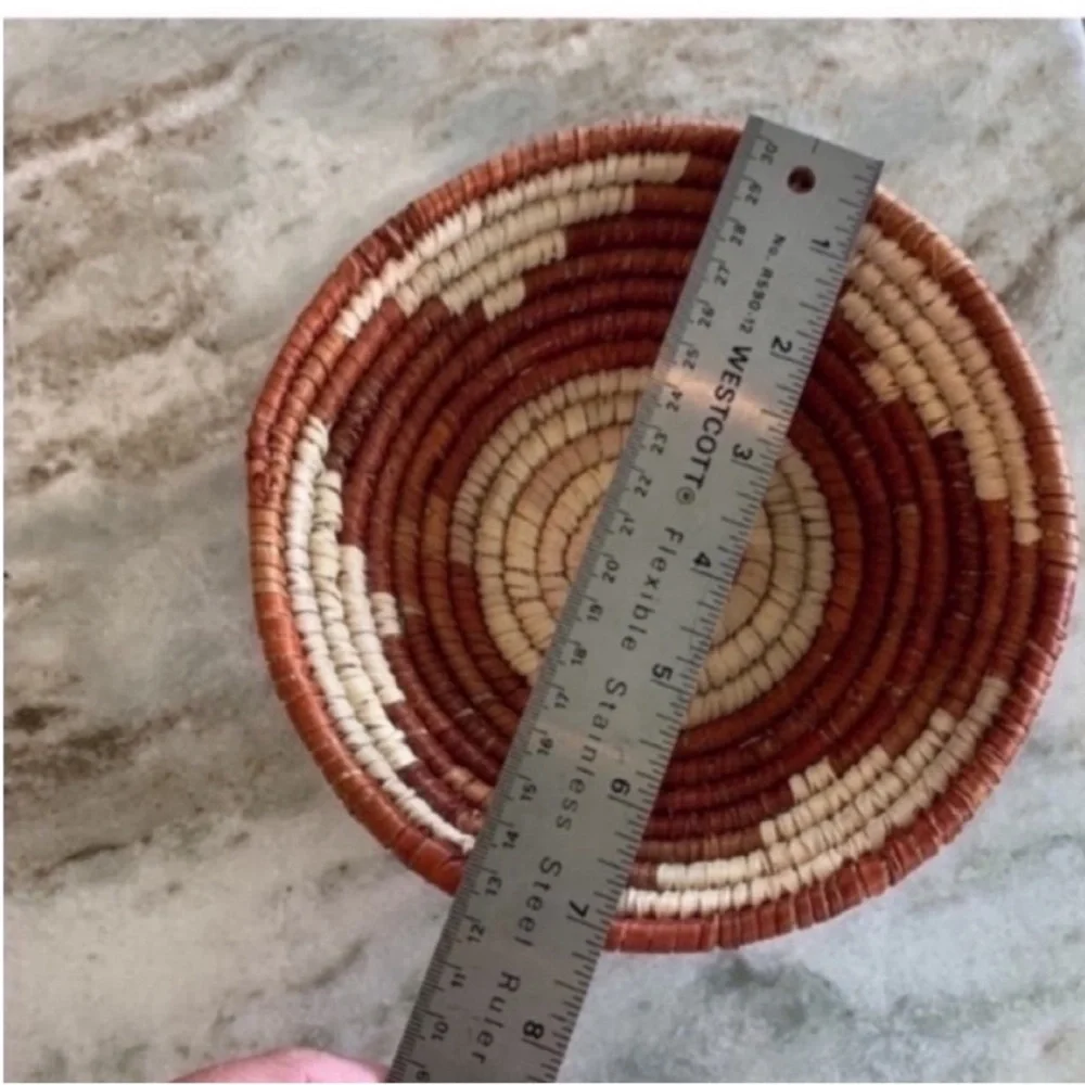 Vintage Handwoven Southwest Set of 2 Basket Bowls